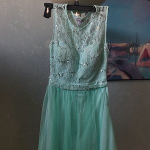 Pretty Mint Green Formal Dress